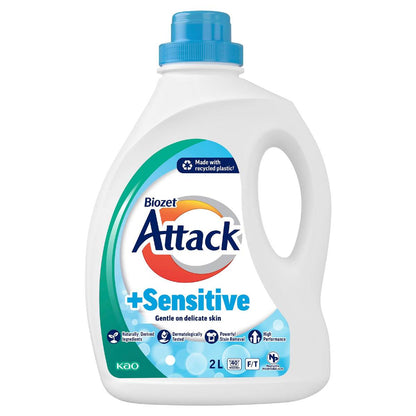 Biozet Attack+ Sensitive Laundry Liquid 2l