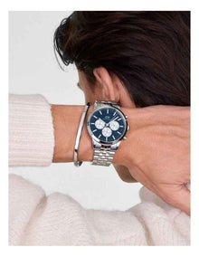 Iconic Chrono Panda Link Watch 42mm in Silver