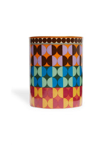 Taormina 320g Scented Candle Geometric Print