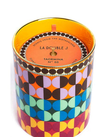 Taormina 320g Scented Candle Geometric Print