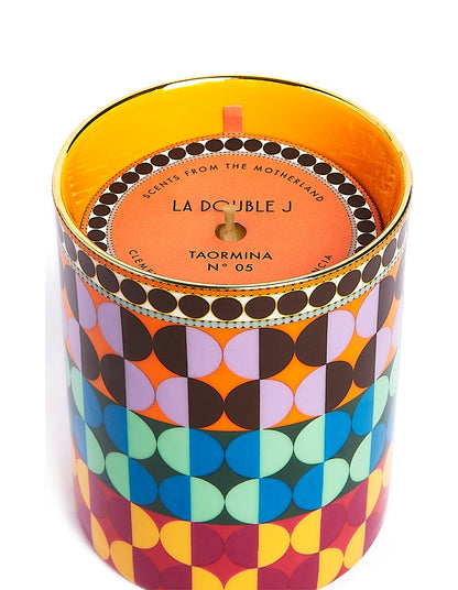 Taormina 320g Scented Candle Geometric Print