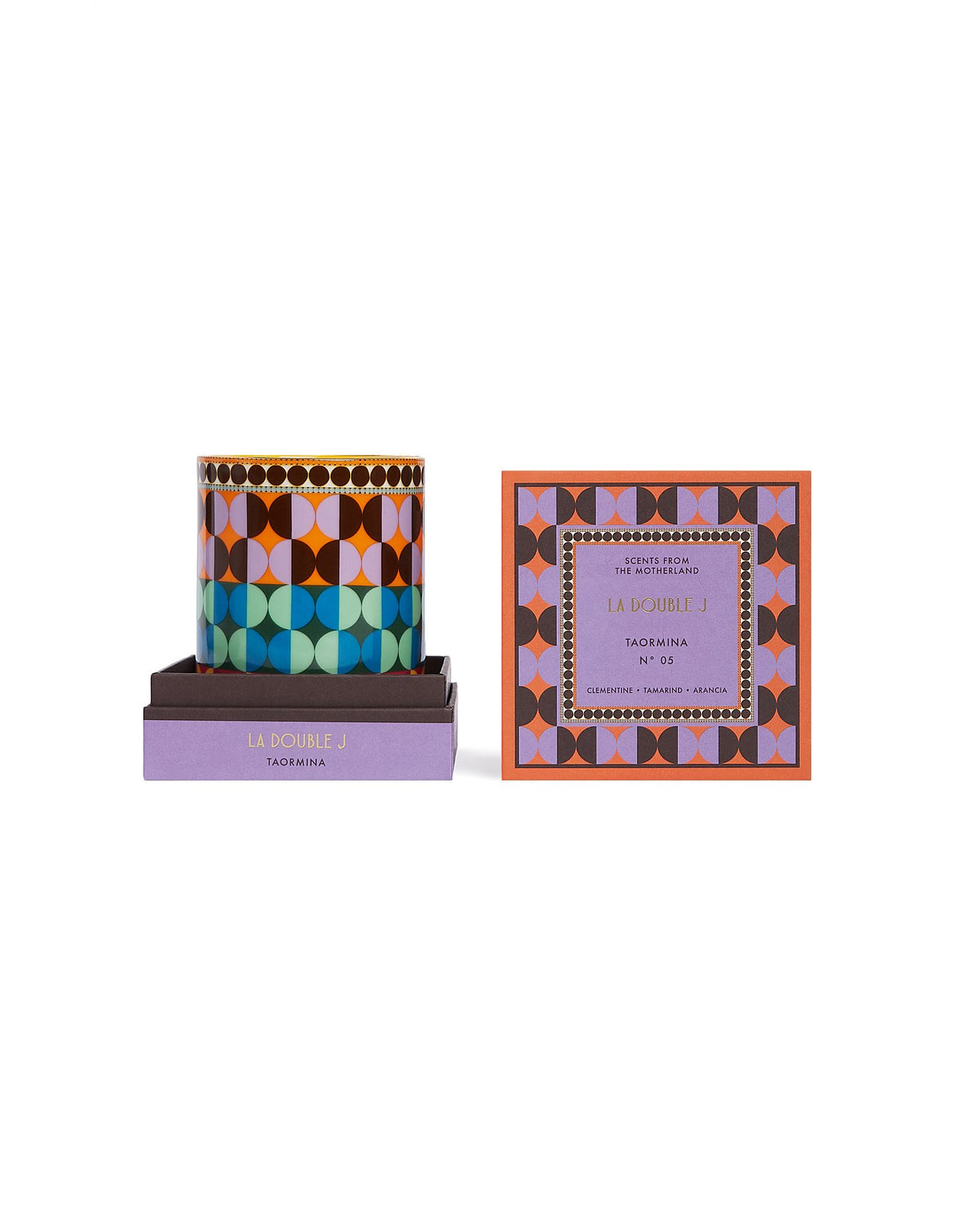 Taormina 320g Scented Candle Geometric Print