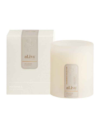 Soy Candle Sea Cotton & Coconut in Cream