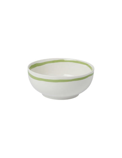 Italian 18cm New Bone China Pasta Bowls Set of 4 Red Trim
