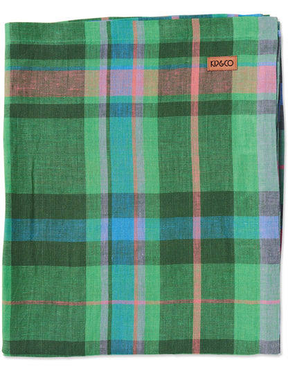 Jewel Of The Nile Tartan Linen Tablecloth