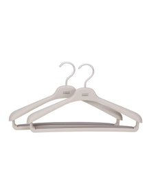 Orderly 42cm Set of 2 Suit and Coat Hangers Ecru
