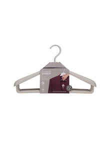Orderly 42cm Set of 2 Suit and Coat Hangers Ecru