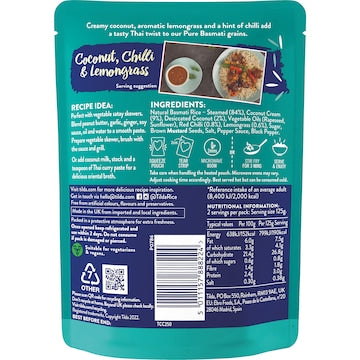 Tilda Microwave Coco Chilli & Lemongrass Rice 250g