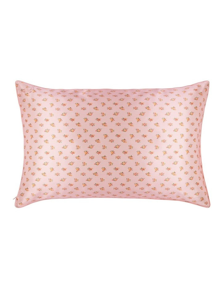 Pure Silk Queen Pillowcase in Petal
