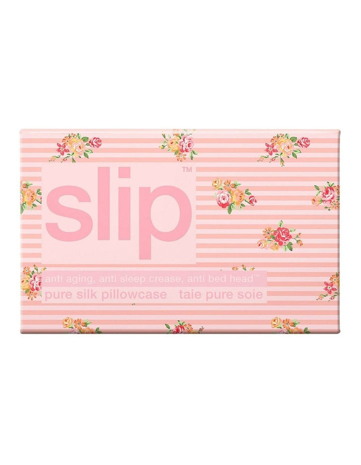 Pure Silk Queen Pillowcase in Petal