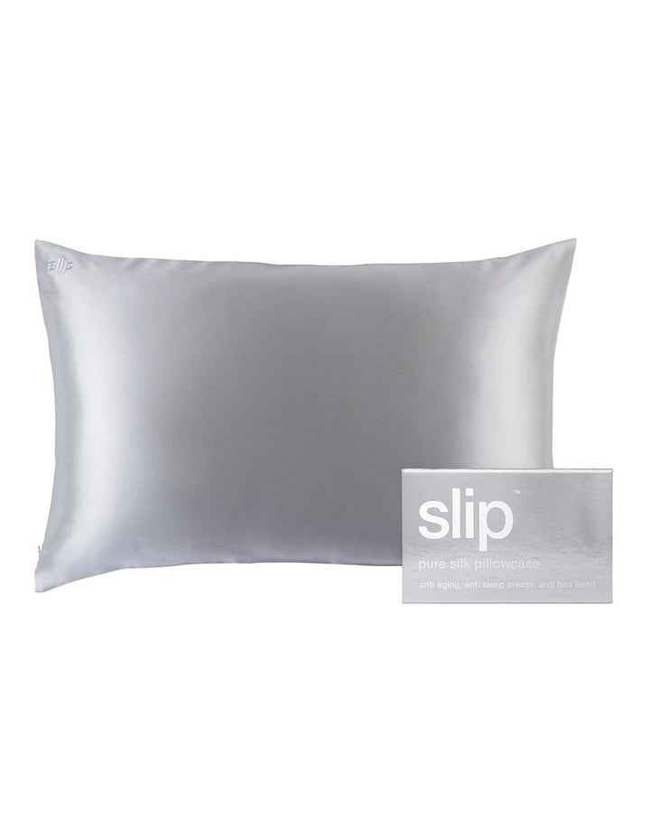 Pure Silk Queen Pillowcase in Silver