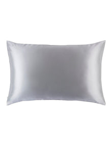 Pure Silk Queen Pillowcase in Silver