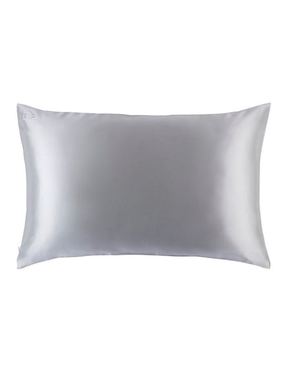 Pure Silk Queen Pillowcase in Silver