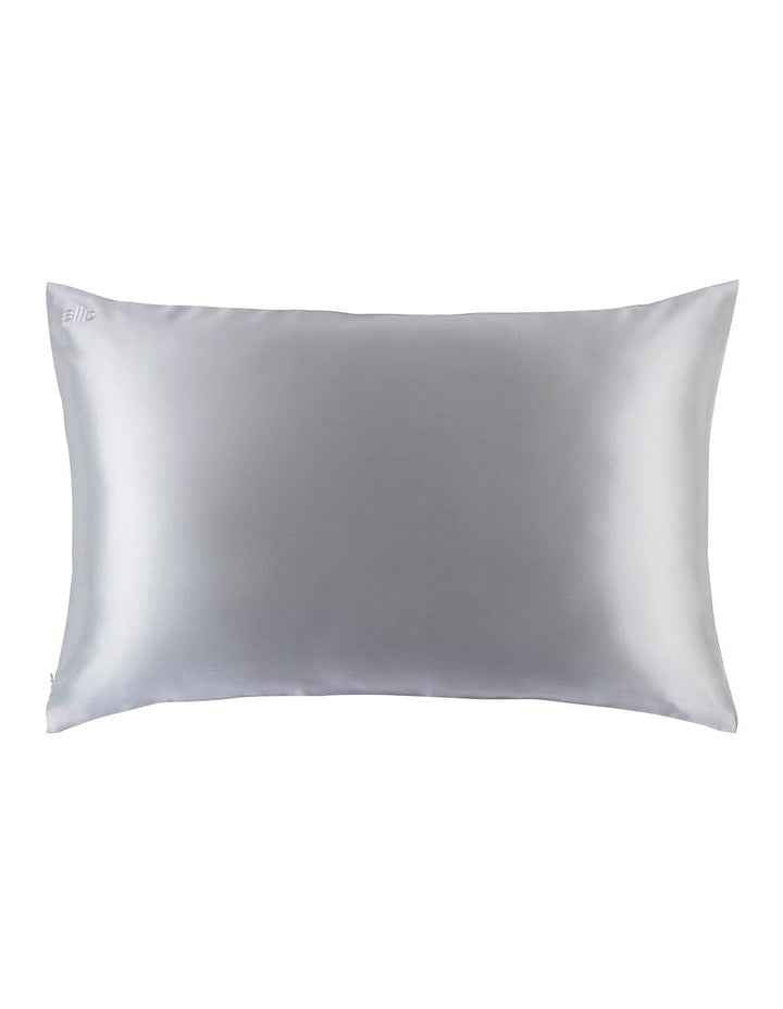 Pure Silk Queen Pillowcase in Silver