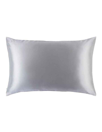 Pure Silk Queen Pillowcase in Silver