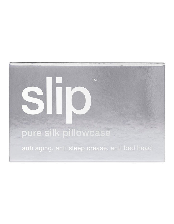 Pure Silk Queen Pillowcase in Silver