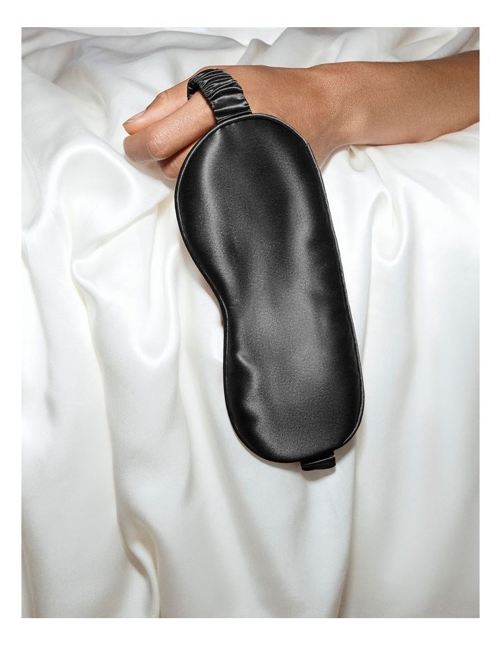 Pure Silk Sleep Mask in Black