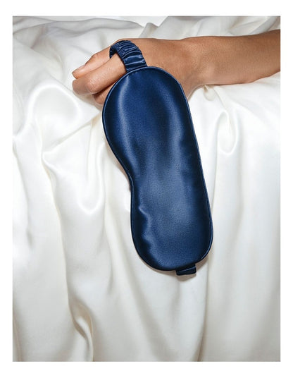 Pure Silk Sleep Mask in Navy