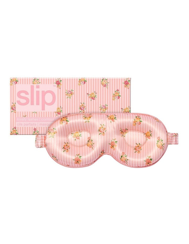 Pure Silk Contour Sleep Mask in Petal