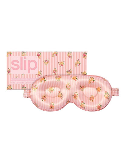 Pure Silk Contour Sleep Mask in Petal