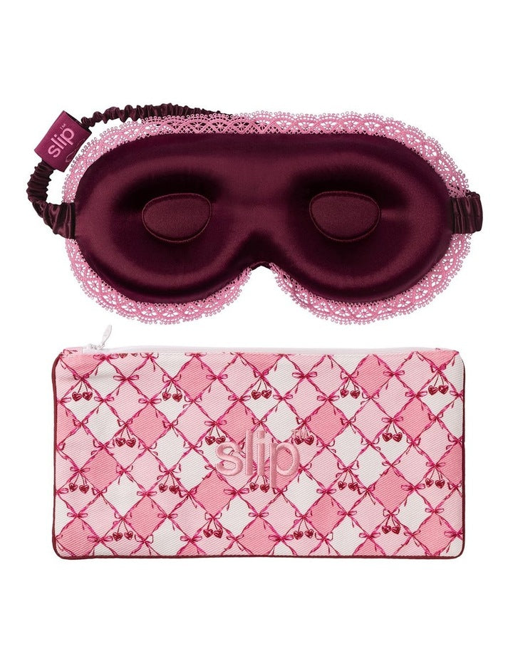 Pure Silk Lovely Lashes Gift Set with Lace Trim in Cutie Pie