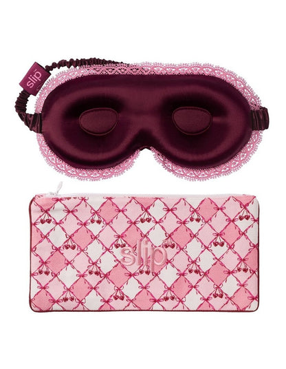 Pure Silk Lovely Lashes Gift Set with Lace Trim in Cutie Pie