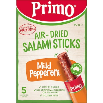 Primo Air Dried Salami Sticks Mild Pepperoni 5 pack