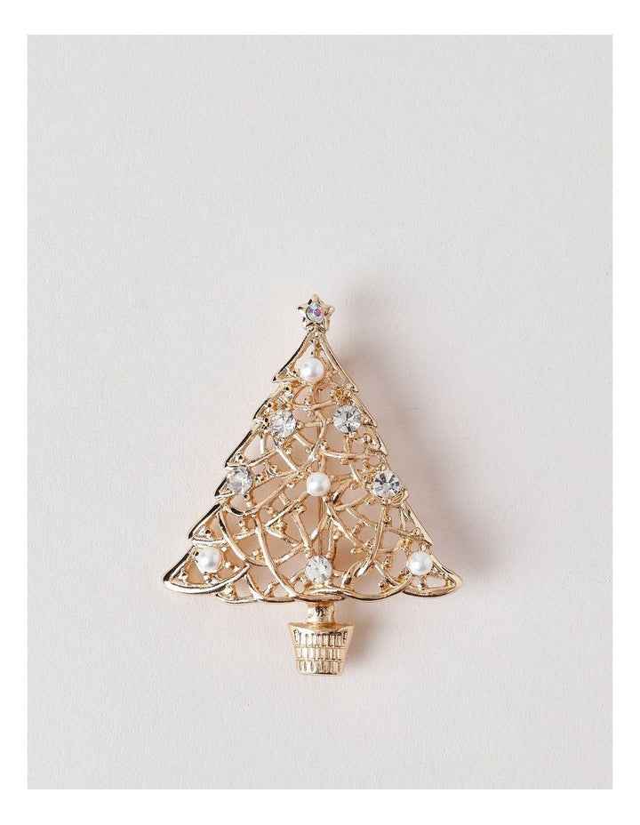 Tree Brooch in Gold