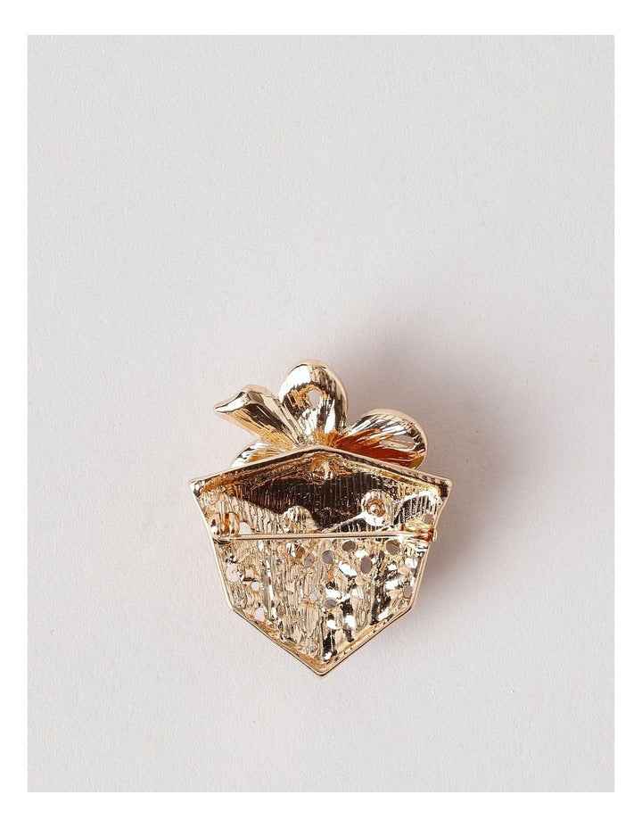 Present Brooch in Gold