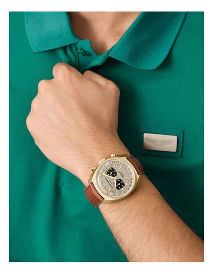 TS2 Chronograph Watch 43mm MTTS2F502 in Tan