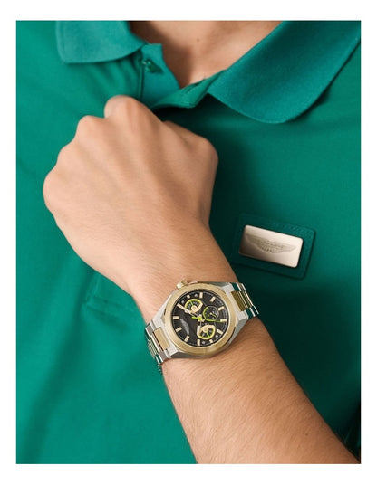 TKS Multifunction 42mm MTRI1F504 Watch in Black/Two Tone Steel