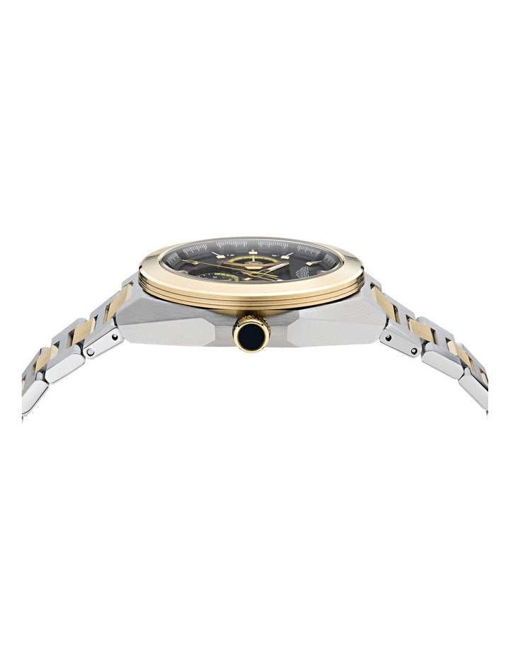 TKS Multifunction 42mm MTRI1F504 Watch in Black/Two Tone Steel