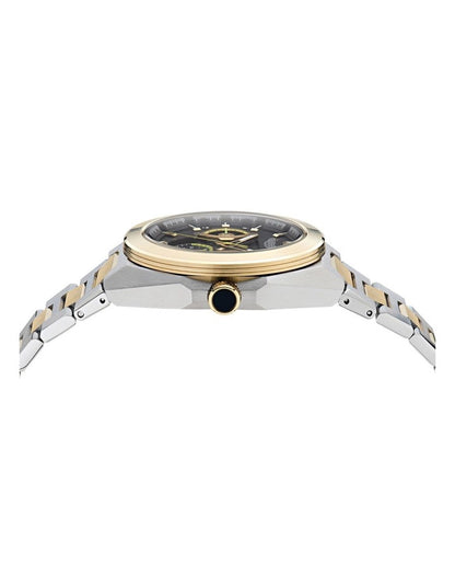 TKS Multifunction 42mm MTRI1F504 Watch in Black/Two Tone Steel