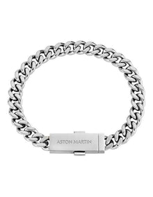 UCD Chain Bracelet in Rhodium