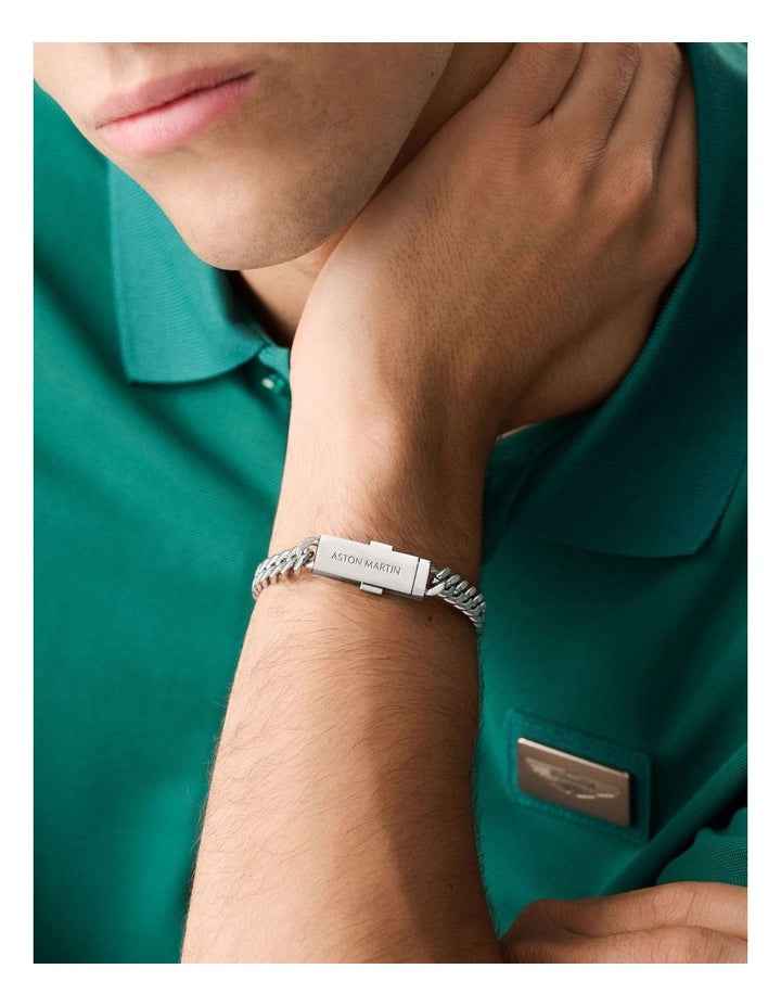 UCD Chain Bracelet in Rhodium