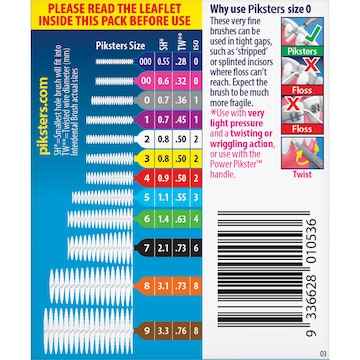 Piksters Interdental Brushes Size 0 35 pack