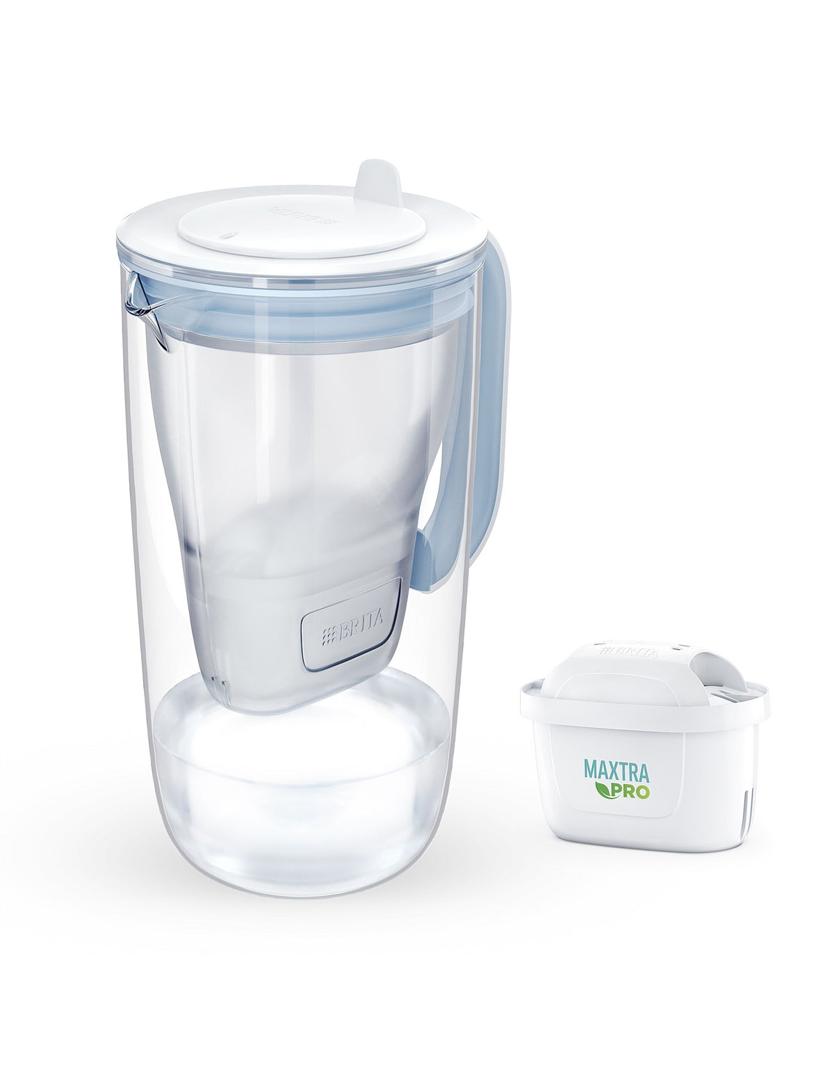 GLASS WATER FILTER JUG 2.5L BLUE