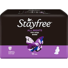 Stayfree All Nights Pads With Wings 10 pack