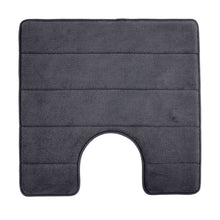 Memory Foam Contour Bath Mat - Charcoal