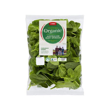 COLES ORGANIC:BABY SPINACH:.:100 GRAM