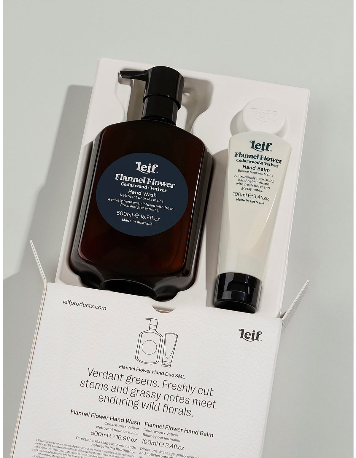 Flannel Flower Hand Duo Set - Small