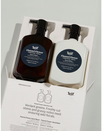 Flannel Flower Hand Duo Set - Large