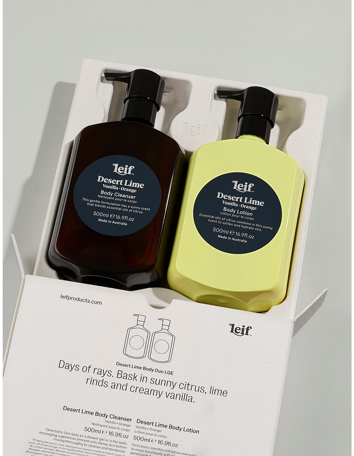 Desert Lime Body Duo Set - Large