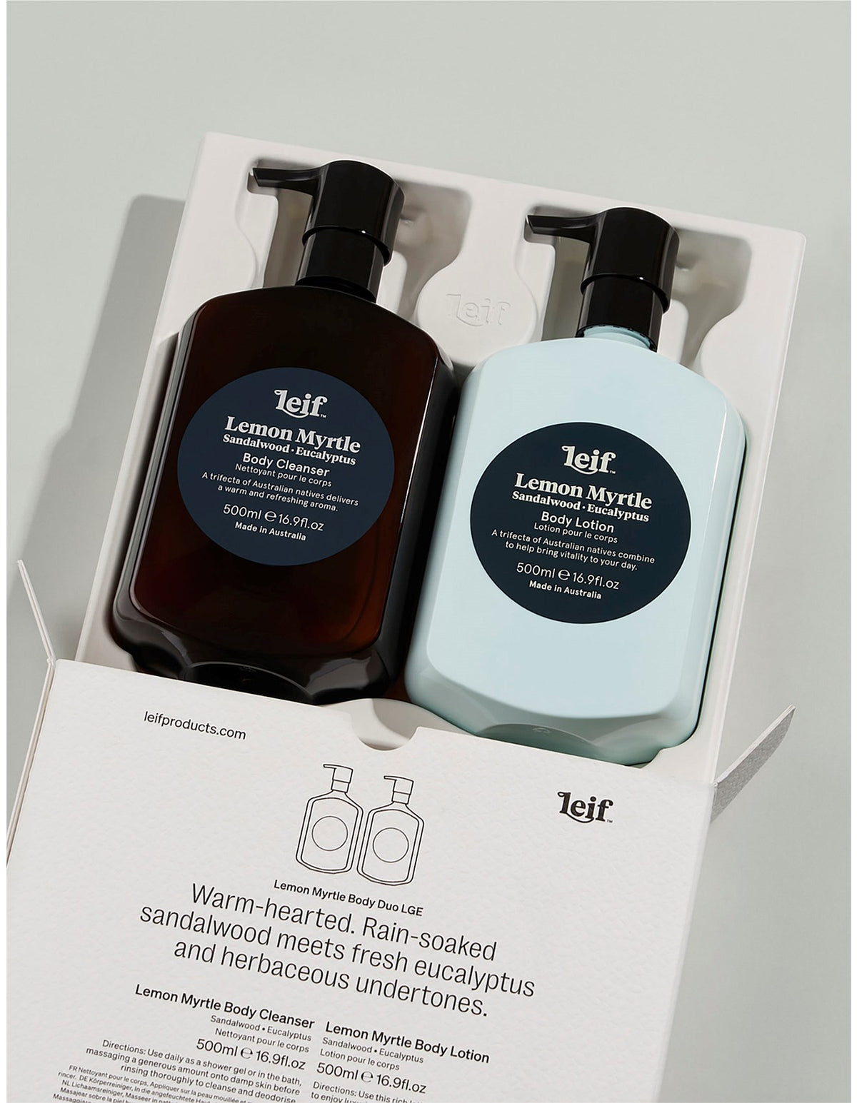 Lemon Myrtle Body Duo Set - Large