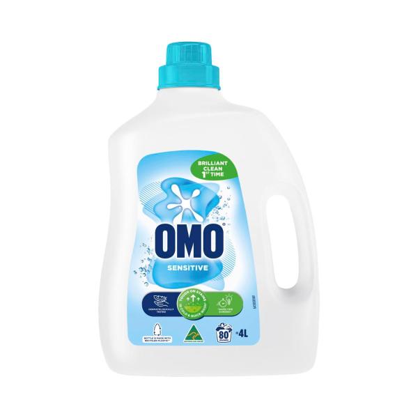 OMO LAUNDRY LIQUID DETERGENT SENSITIVE 80 WASHES 4L