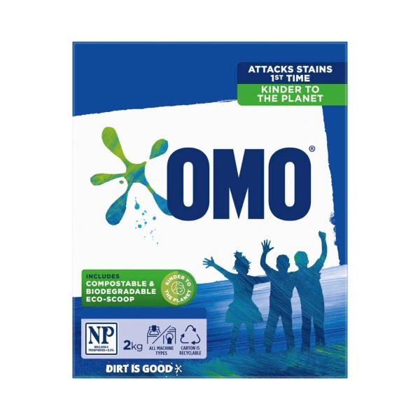 OMO LAUNDRY DETERGENT WASHING POWDER ACTIVE CLEAN 2KG
