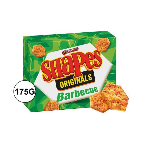 ARNOTTS SHAPES:ORIGINAL BBQ.:.:175 GRAM