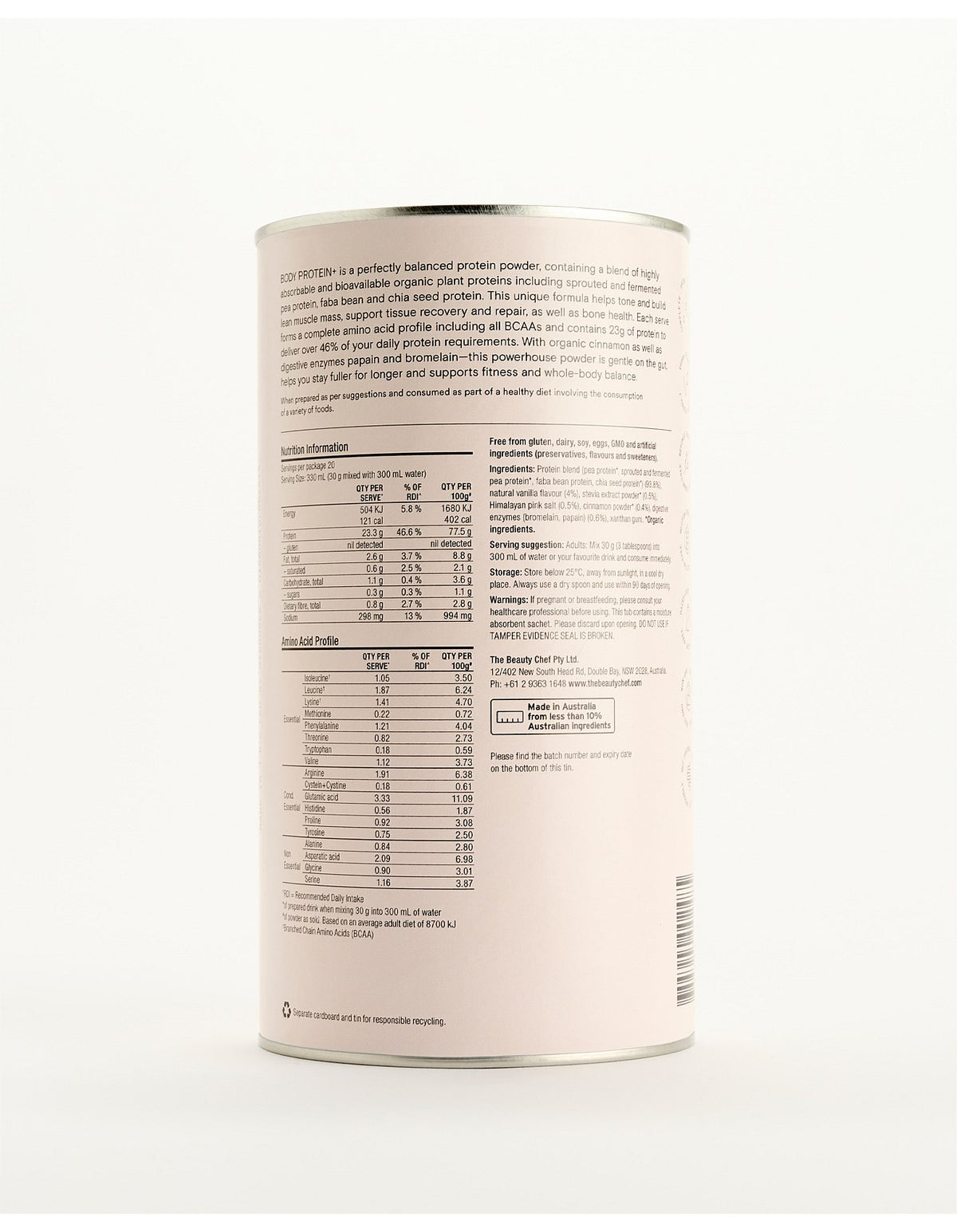BODY PROTEIN+ Inner Beauty Support - Vanilla 600g