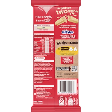 KitKat Milkybar White Chocolate Block 160g