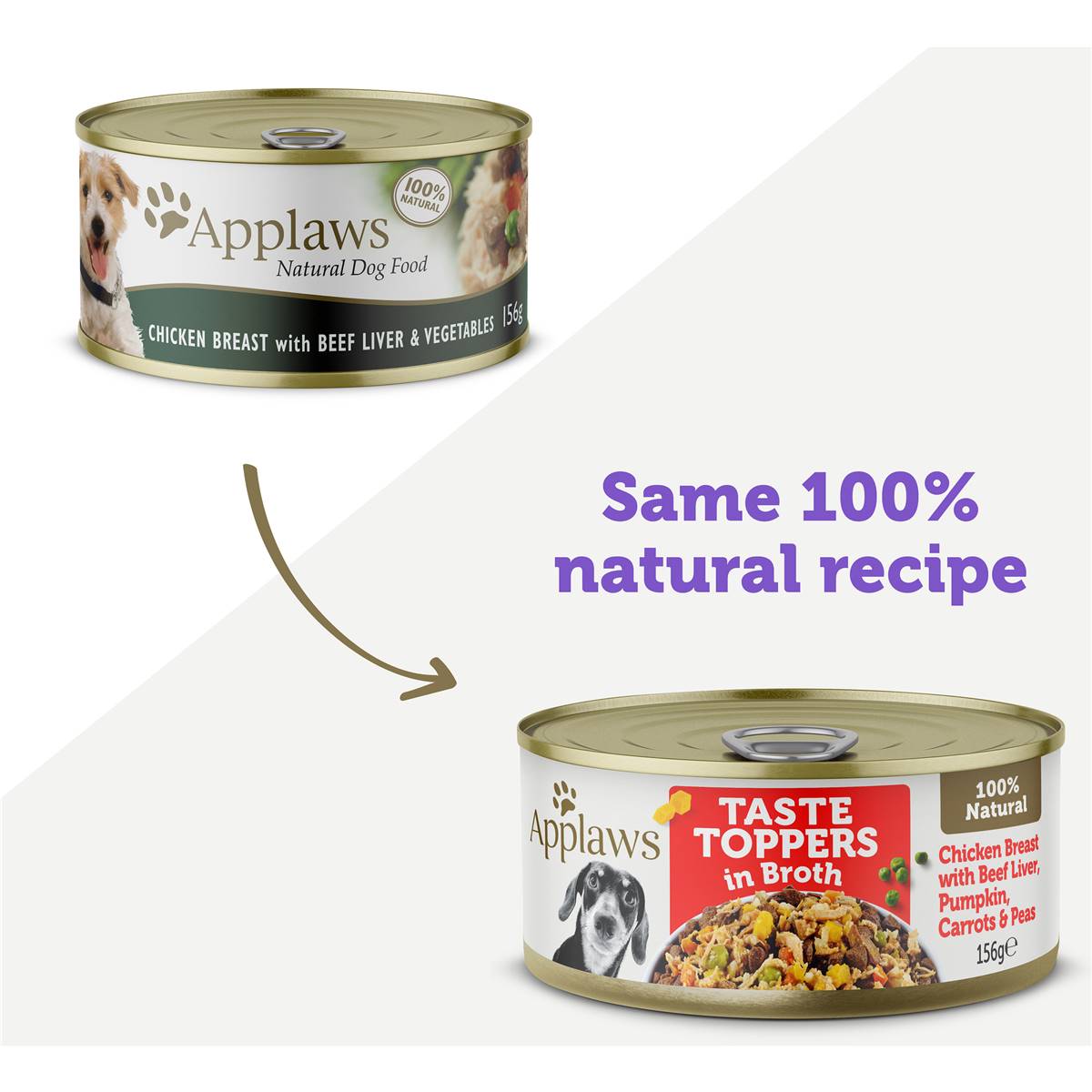 Applaws Taste Toppers In Broth Chicken, Beef & Vegetables 156g